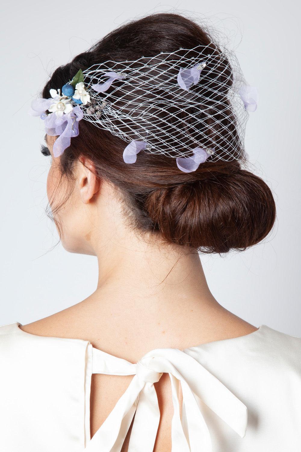 Dorothy Vintage Floral Front Veil