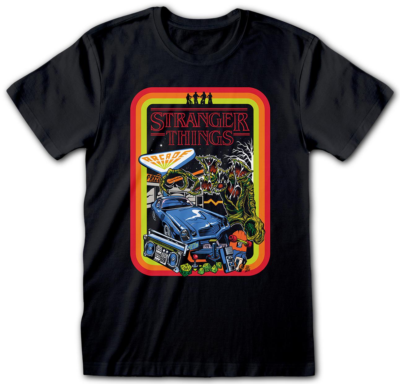 Stranger Things - Retro Poster - T-Shirt Black