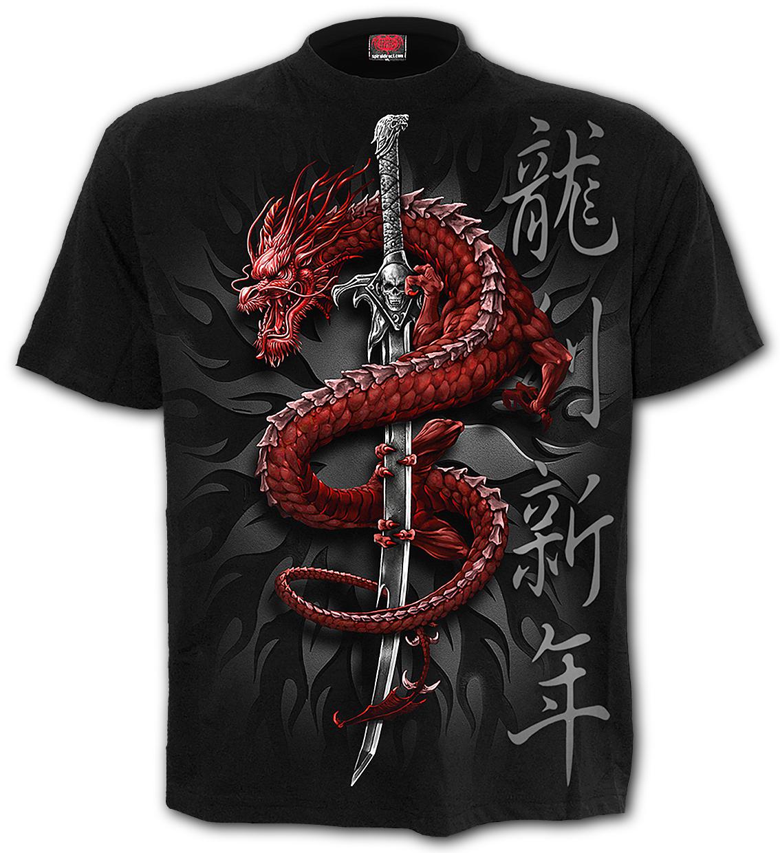 Oriental Dragon - T-Shirt Black