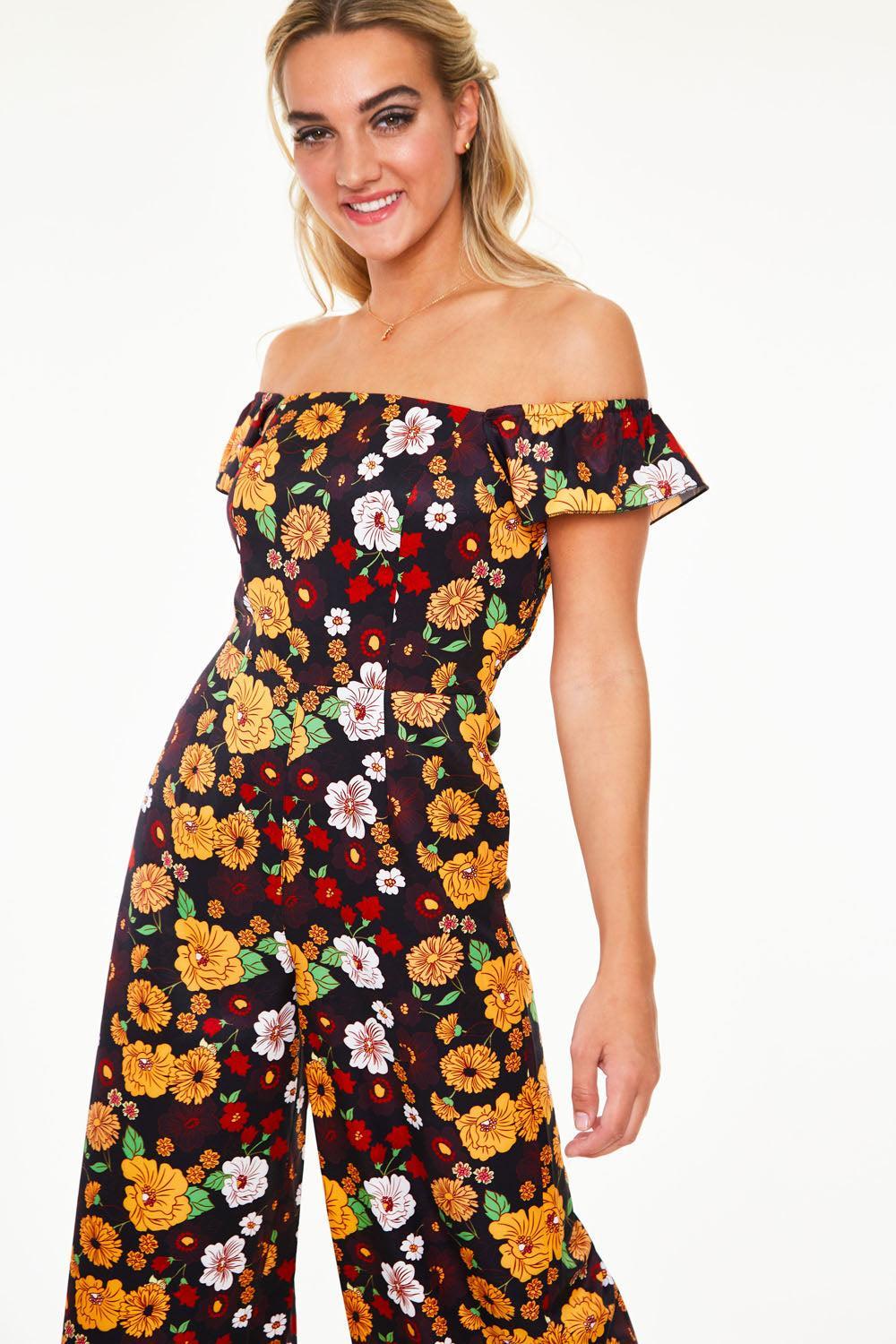 Floral Wide Leg Jumpsuit