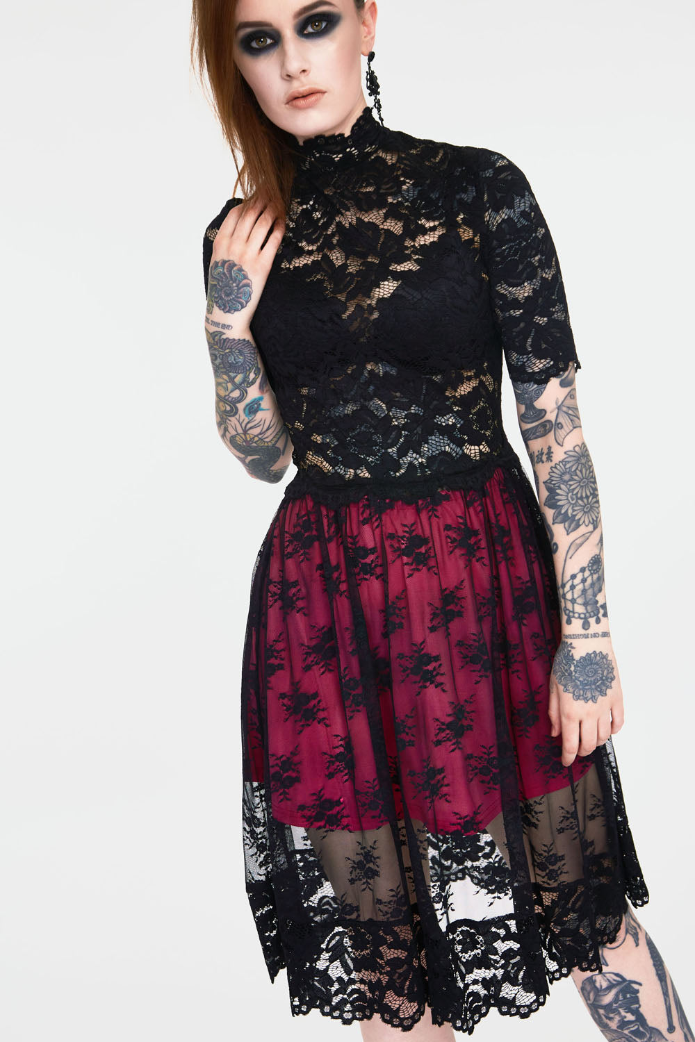 Lost Girl Black Lace Witch Dress