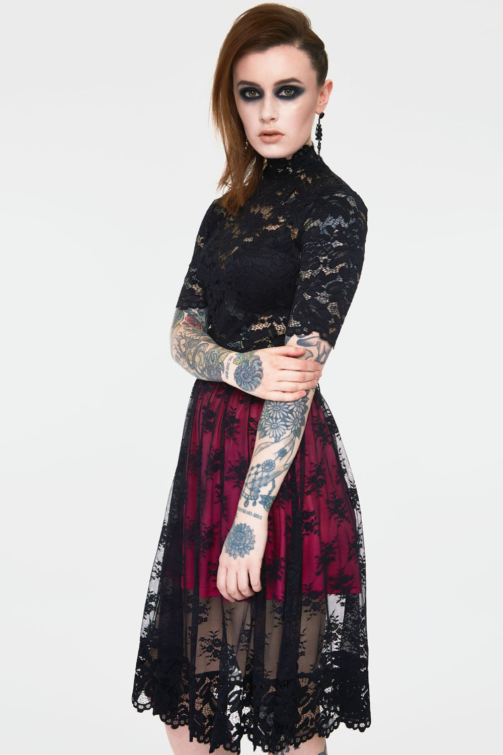 Lost Girl Black Lace Witch Dress