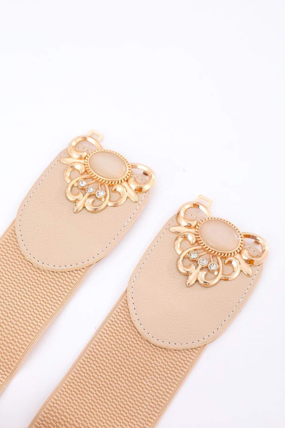 Pearl Buckled Elasticated Belt