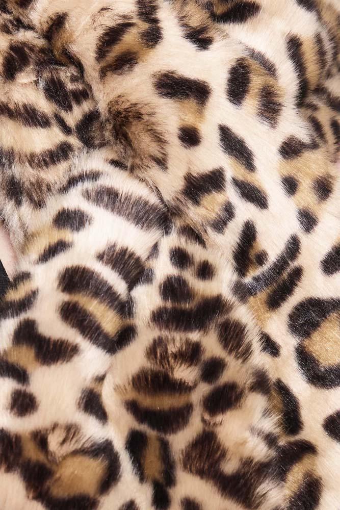 Leopard Faux Fur Stole