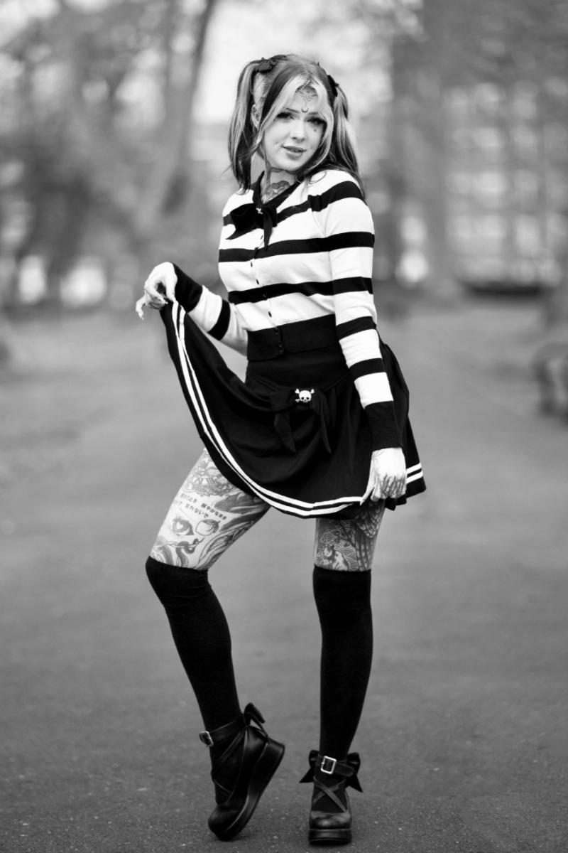 Sailor Pleated Mini Skirt