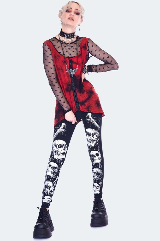 Skulls Print Leggings