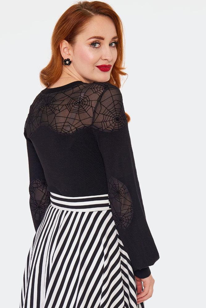 Spider Web Long Sleeves Sweater