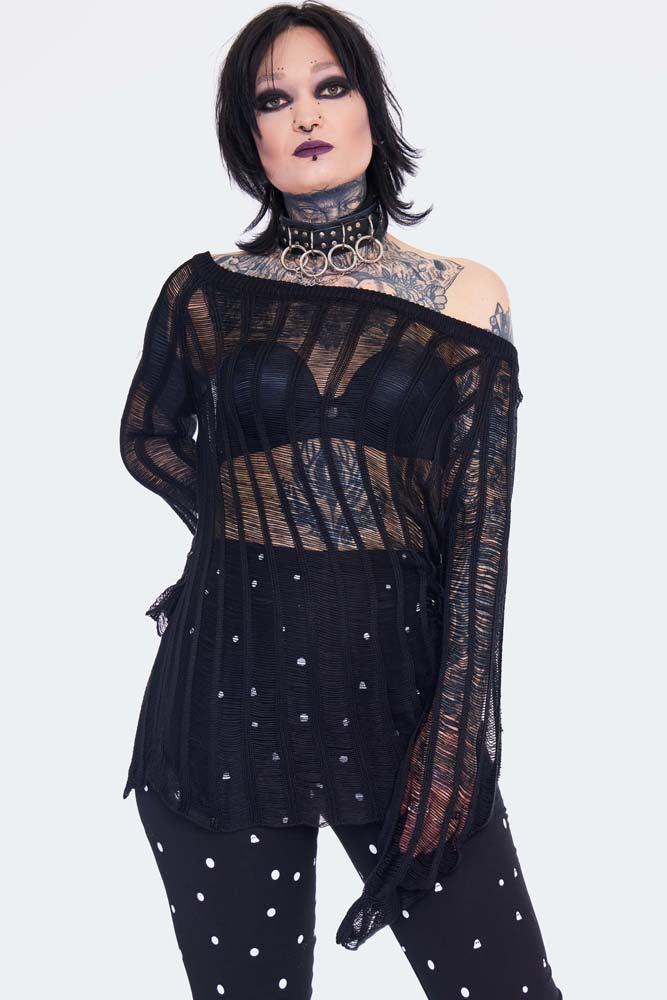 Loose Knit Striped Jumper