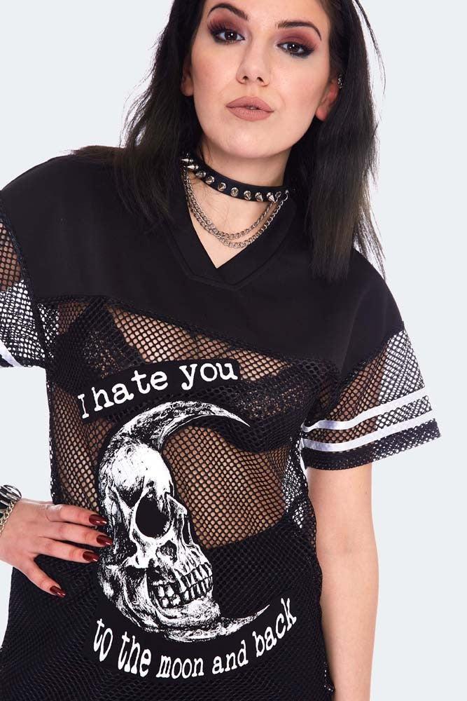 To The Moon And Back Sports Net T-shirt