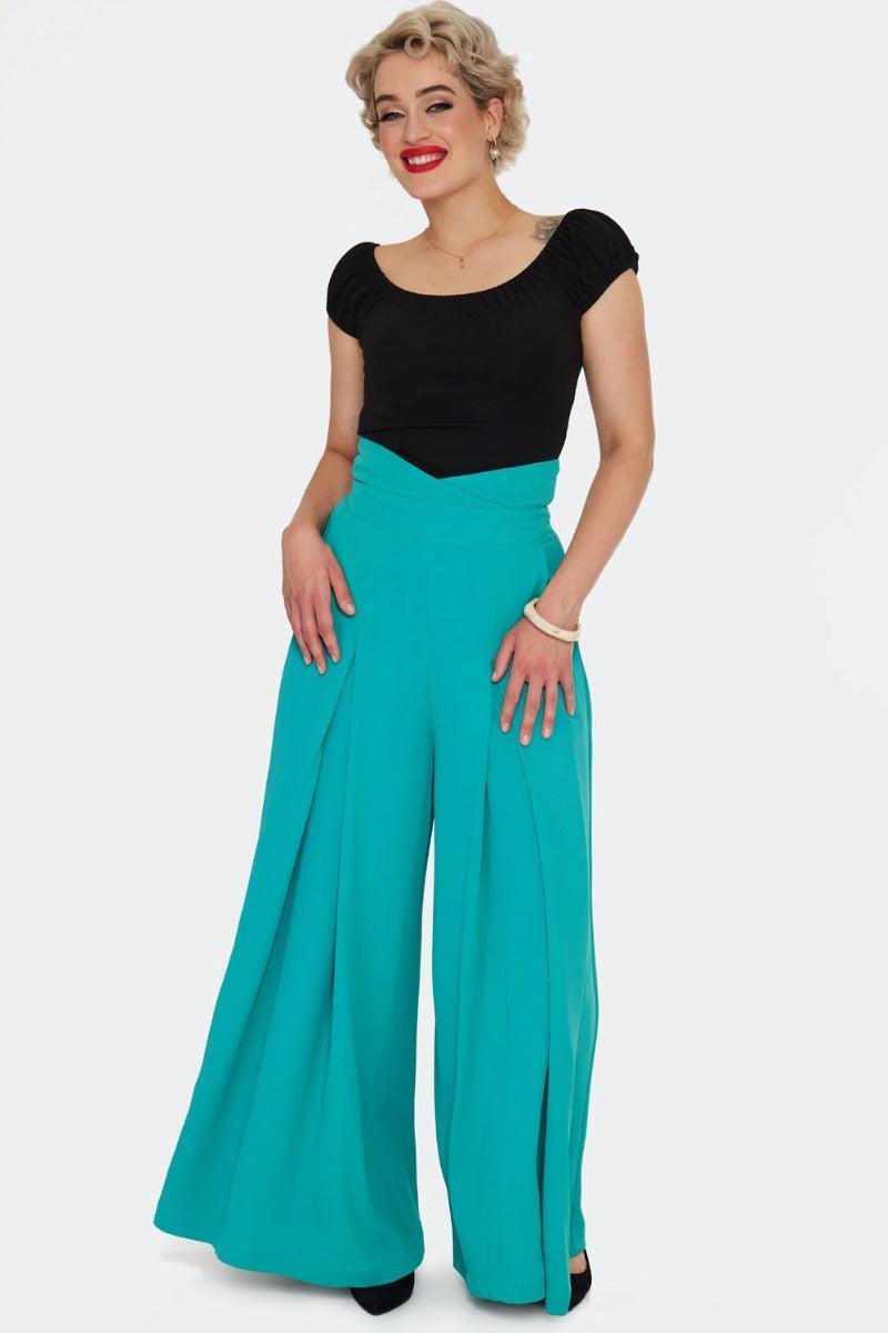 Gathered Neckline Knit Top Black