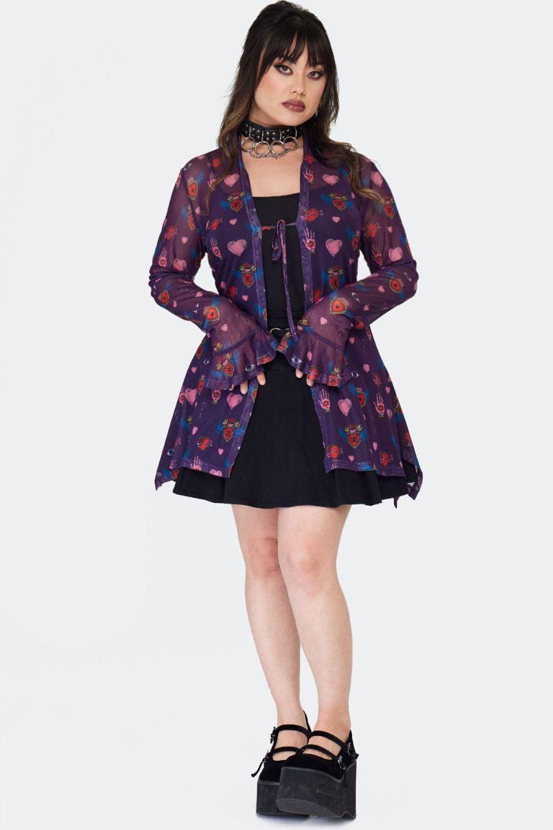 Alchemy Hearts Sheer Cardigan