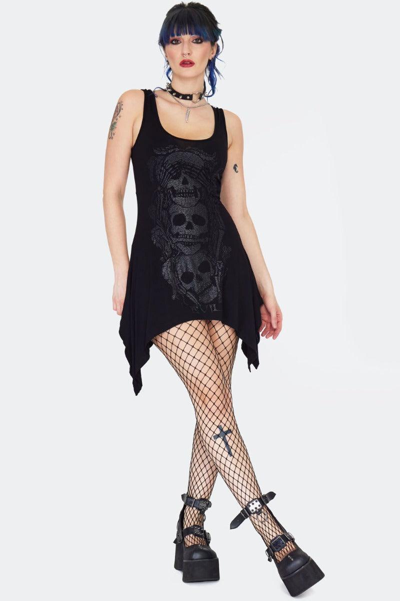 No Evil Tie Back Tunic Top