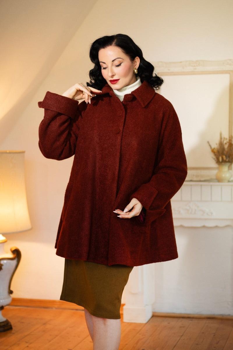 60s A Line Swing Coat