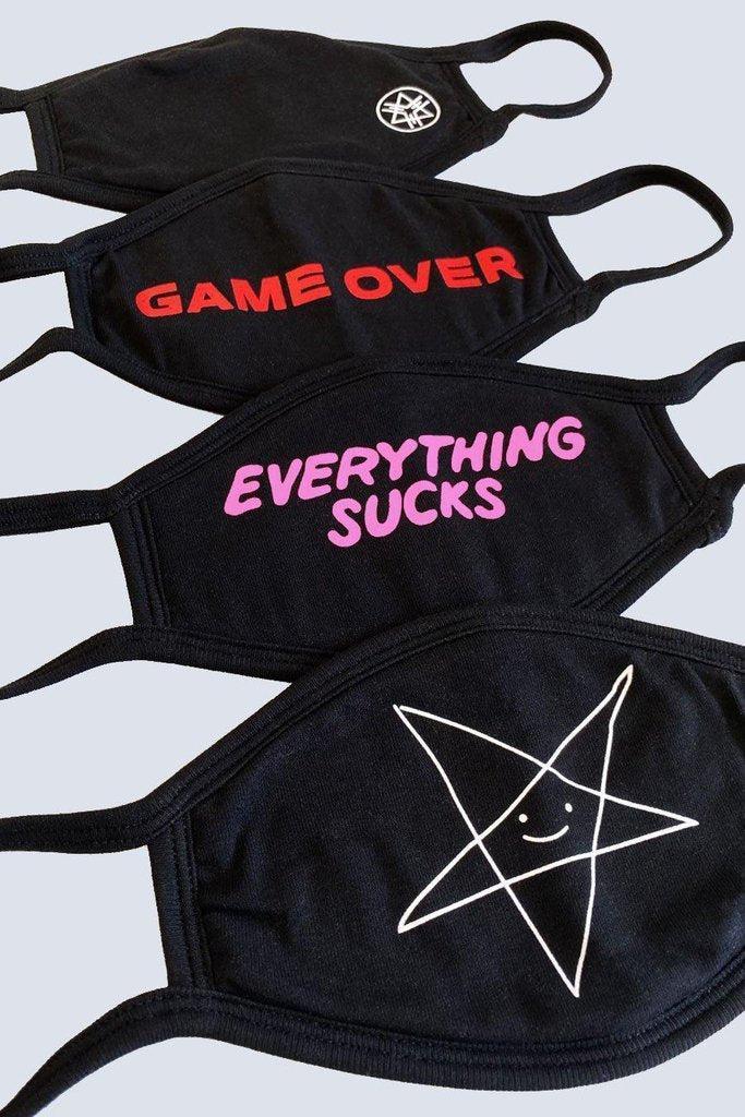 4 x Face Mask Set-Long Clothing-Dark Fashion Clothing