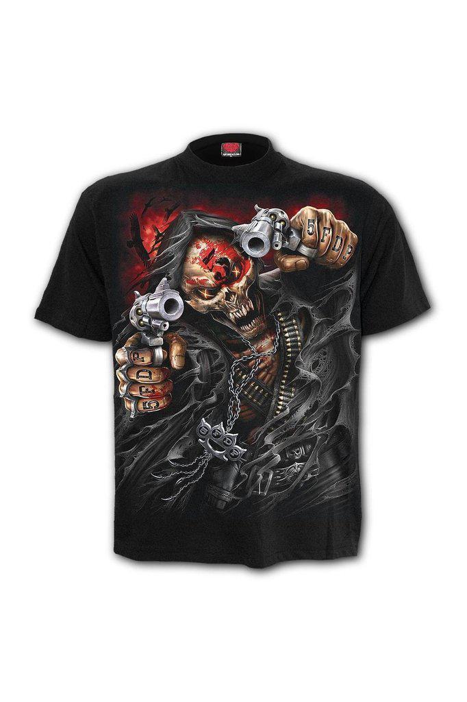 5FDP - Assassin - T-Shirt Black-Spiral-Dark Fashion Clothing
