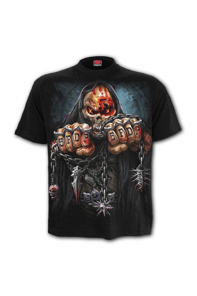 5FDP - Game Over - T-Shirt Black-Spiral-Dark Fashion Clothing