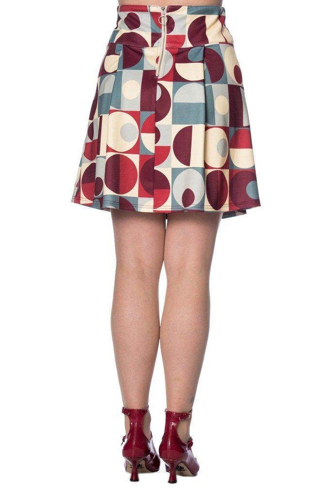 70s Tile Skirt-Banned-Dark Fashion Clothing
