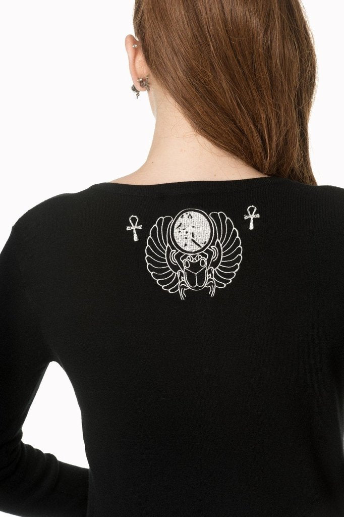 9 Lives Cat Cardigan-Banned-Dark Fashion Clothing