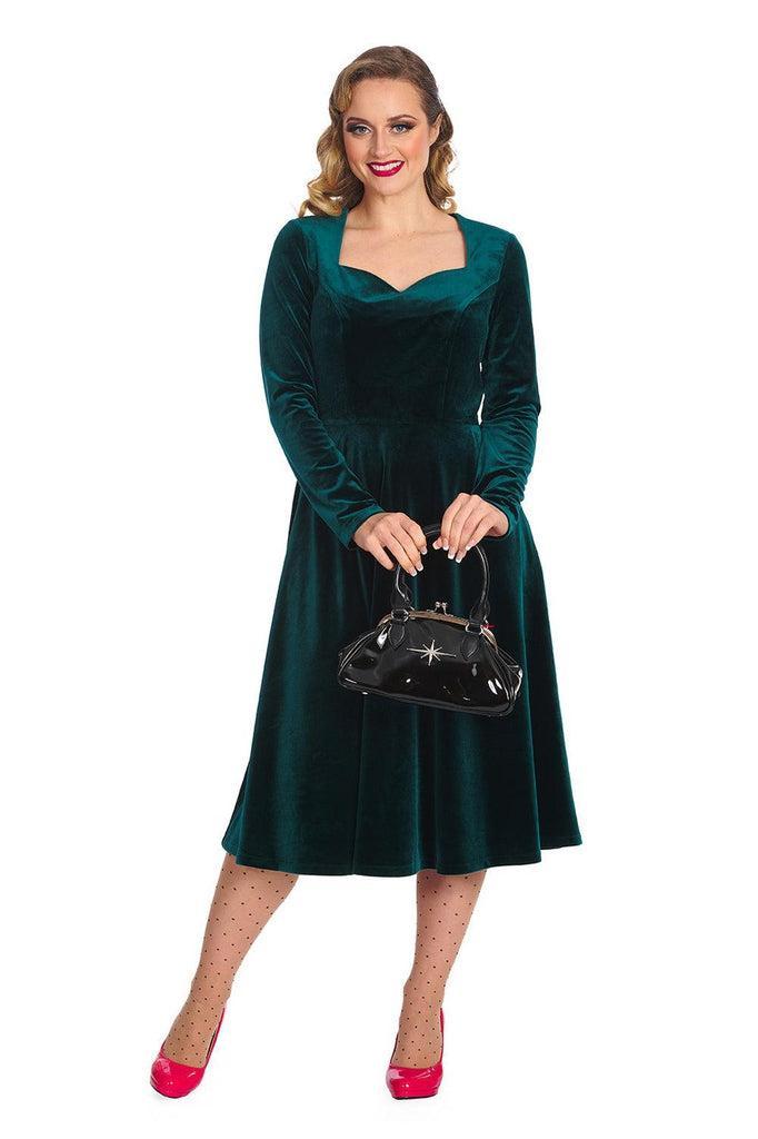 A Royal Evening Swing Dress-Banned-Dark Fashion Clothing
