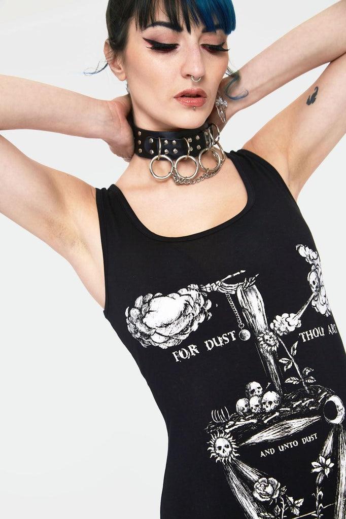 Alchemical Recipe Witchy Dress With Back Ties-Jawbreaker-Dark Fashion Clothing