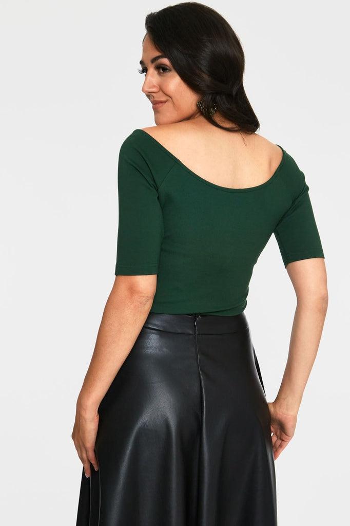 Anika Tie Front Pullover Top-Voodoo Vixen-Dark Fashion Clothing