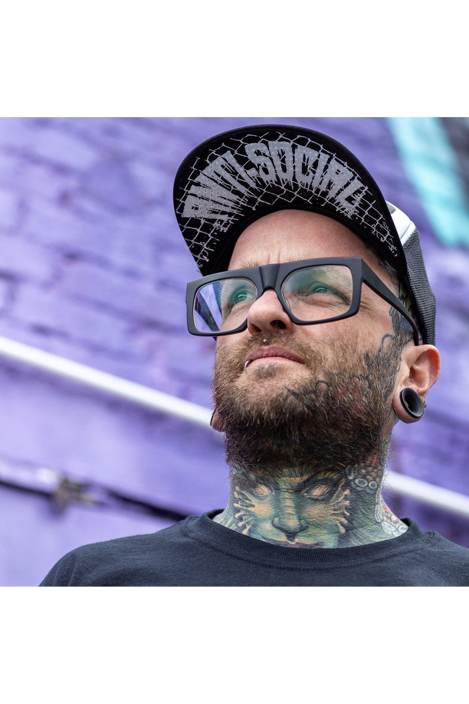 Anti Social Trucker Hat - Unisex-Toxico-Dark Fashion Clothing