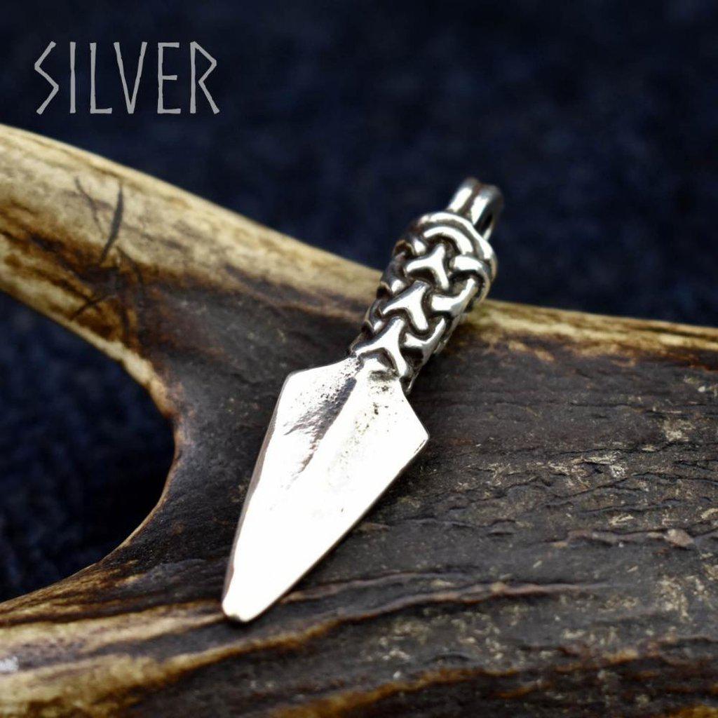 Asgard Manx Gungnir Pendant – Pewter or Silver-Asgard-Dark Fashion Clothing