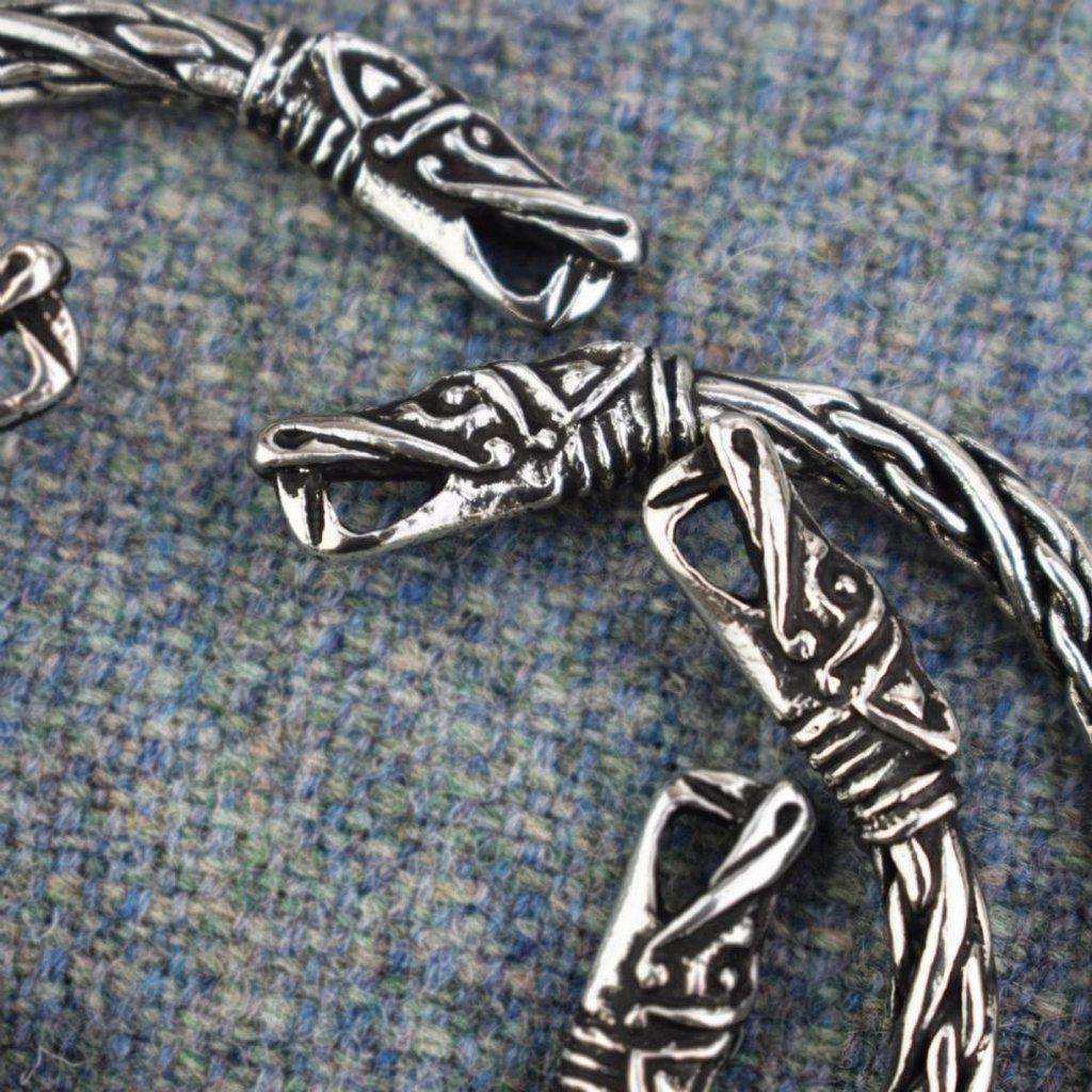Asgard Small Dragon Bracelet – Pewter or Silver-Asgard-Dark Fashion Clothing