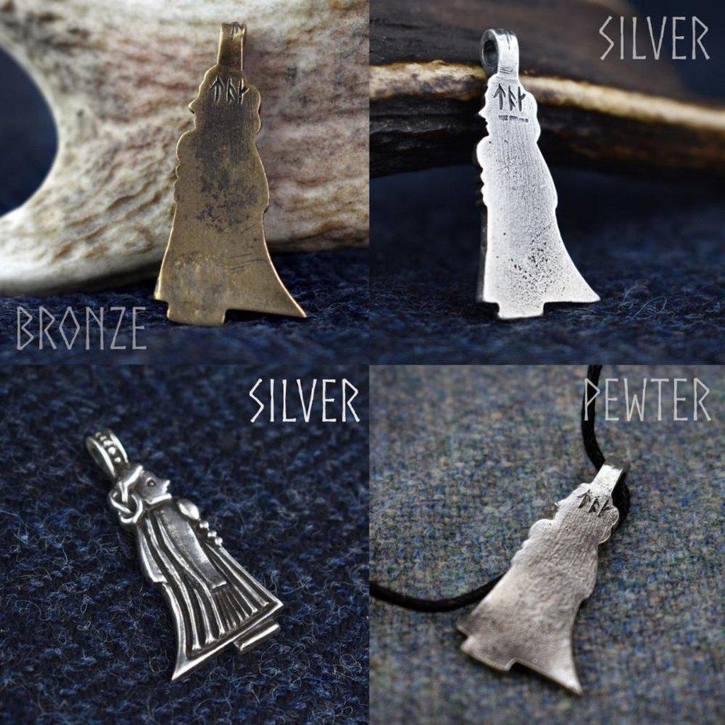 Asgard Valkyrie Pendant II – Pewter or Silver-Asgard-Dark Fashion Clothing