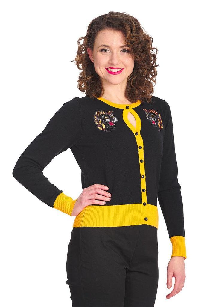 Black Panther Cardigan-Banned-Dark Fashion Clothing