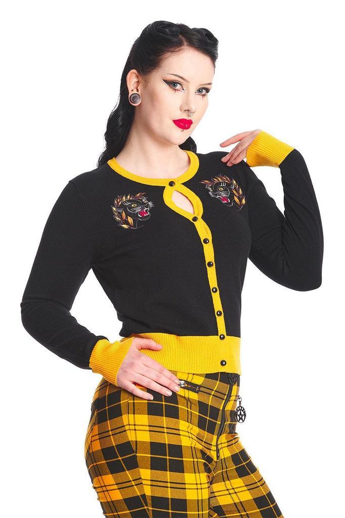 Black Panther Cardigan-Banned-Dark Fashion Clothing