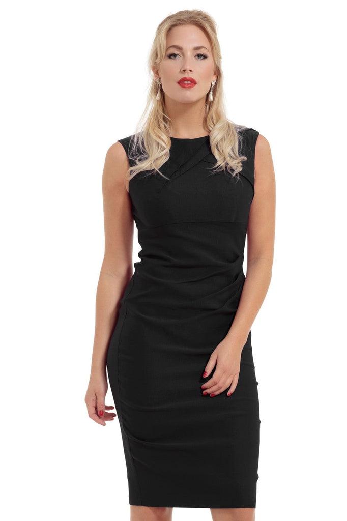 Claudette Wiggle Dress-Voodoo Vixen-Dark Fashion Clothing