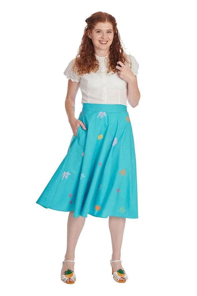 Coral Queen Skirt-Banned-Dark Fashion Clothing