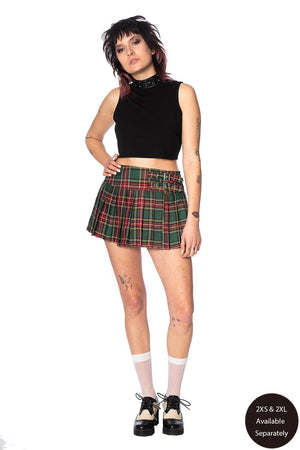 Darkdoll Mini Skirt-Banned-Dark Fashion Clothing