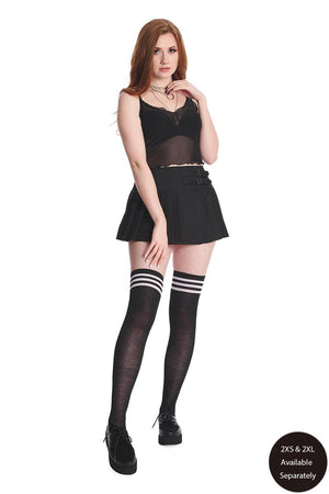 Darkdoll Mini Skirt-Banned-Dark Fashion Clothing