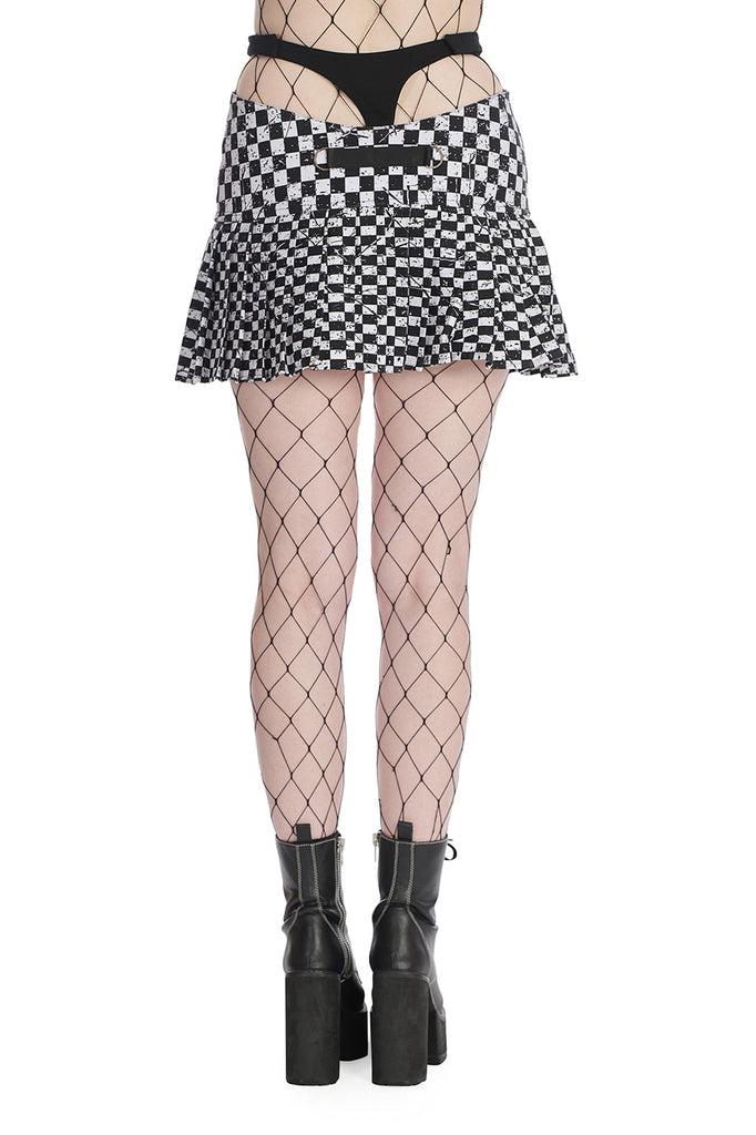 Delgado Mesh Skirt-Banned-Dark Fashion Clothing