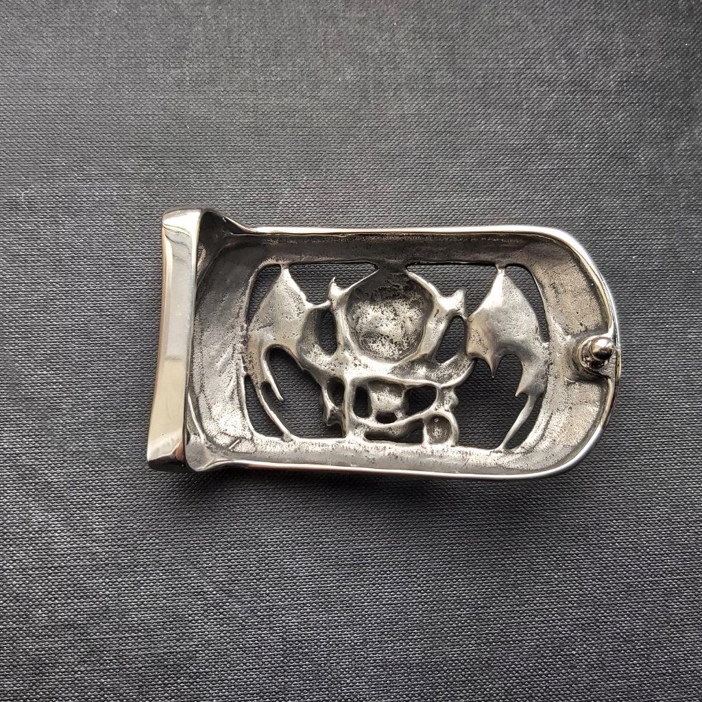 Demon Belt Buckle - Steel - 0030-Badboy-Dark Fashion Clothing