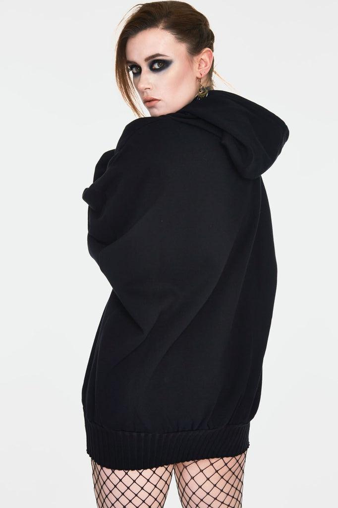 Devil Tarot Oversized Hoodie-Jawbreaker-Dark Fashion Clothing