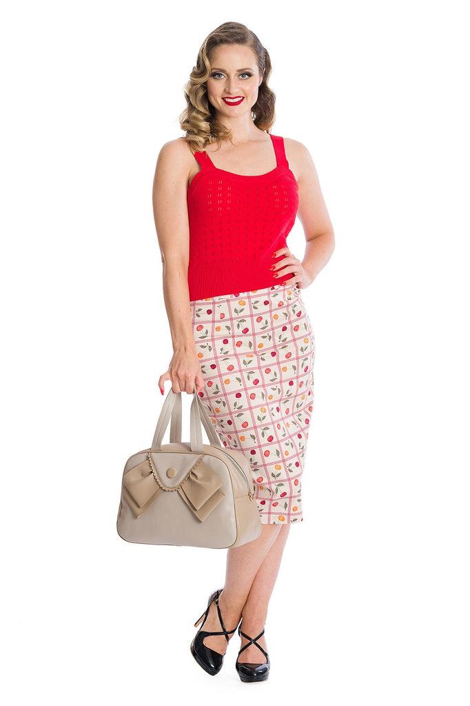 Dora Strap Knit Top-Banned-Dark Fashion Clothing