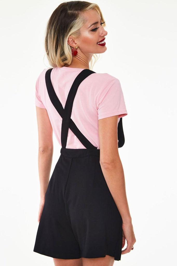 Double-breasted Shorts With Blazer Front-Voodoo Vixen-Dark Fashion Clothing