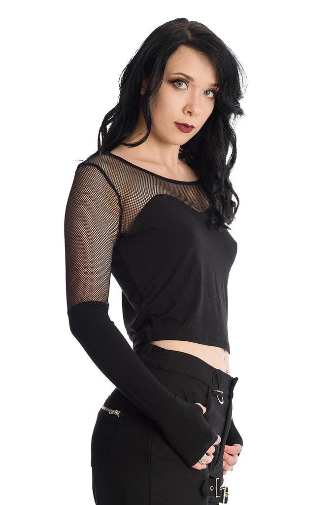 Dream Me Mesh Top-Banned-Dark Fashion Clothing