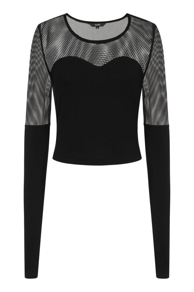 Dream Me Mesh Top-Banned-Dark Fashion Clothing
