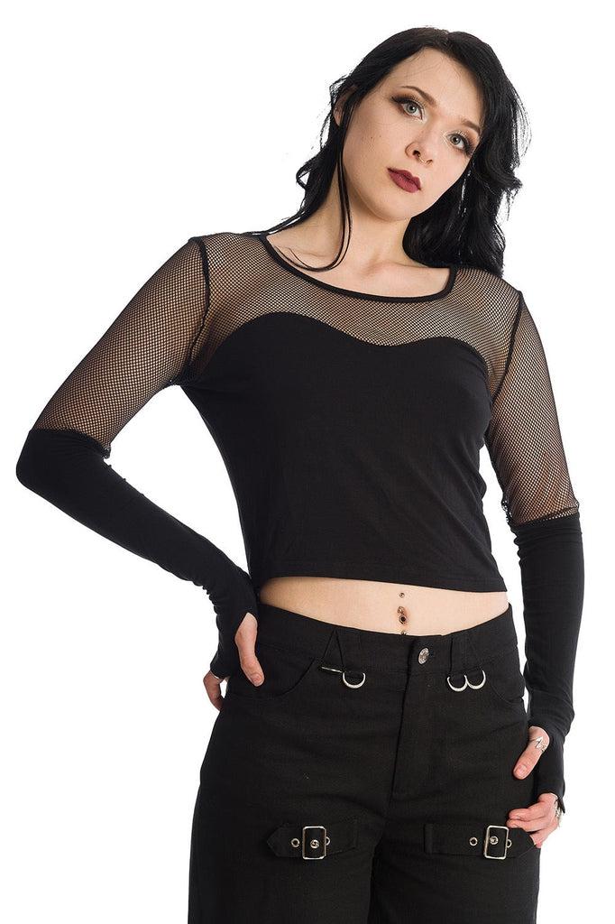 Dream Me Mesh Top-Banned-Dark Fashion Clothing