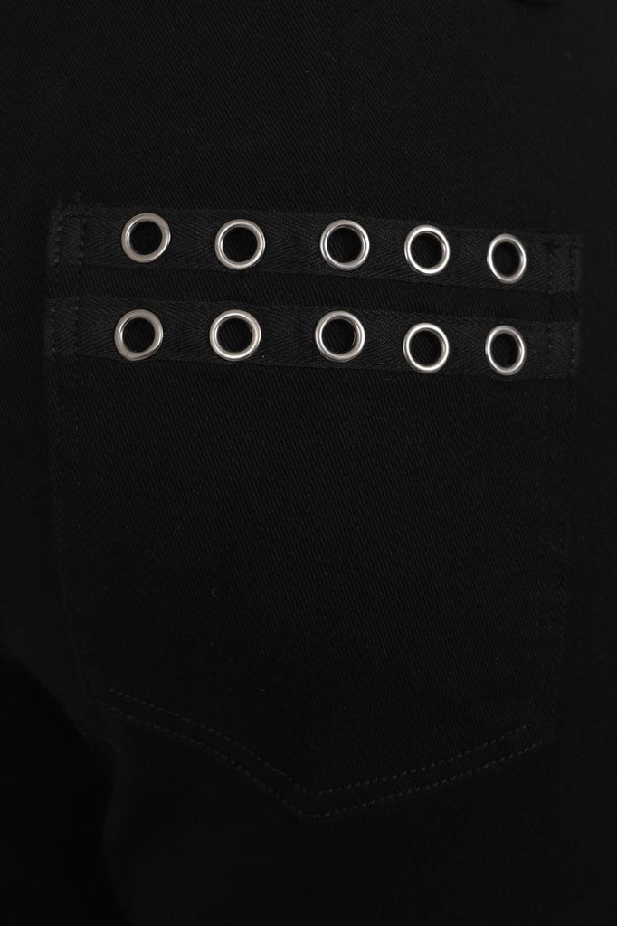 Drusilla Flare Trousers-Banned-Dark Fashion Clothing