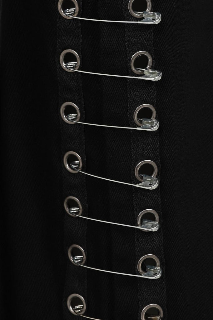 Drusilla Flare Trousers-Banned-Dark Fashion Clothing