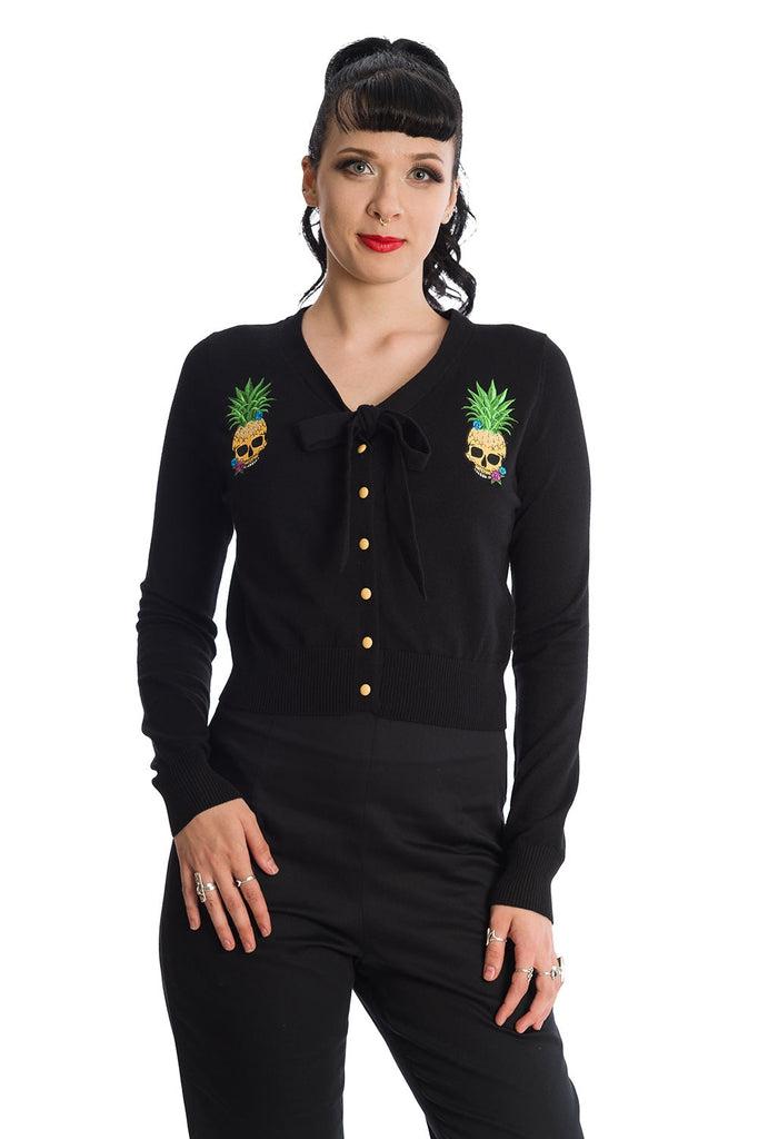 Dusk Pineapple Cardigan-Banned-Dark Fashion Clothing