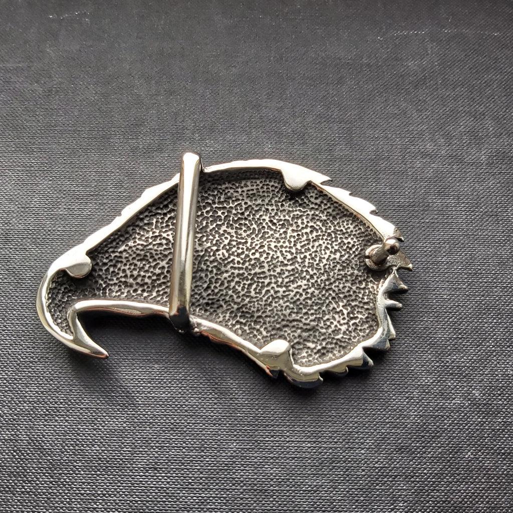 Eagle Goth Belt Buckle - Steel - 00-Badboy-Dark Fashion Clothing