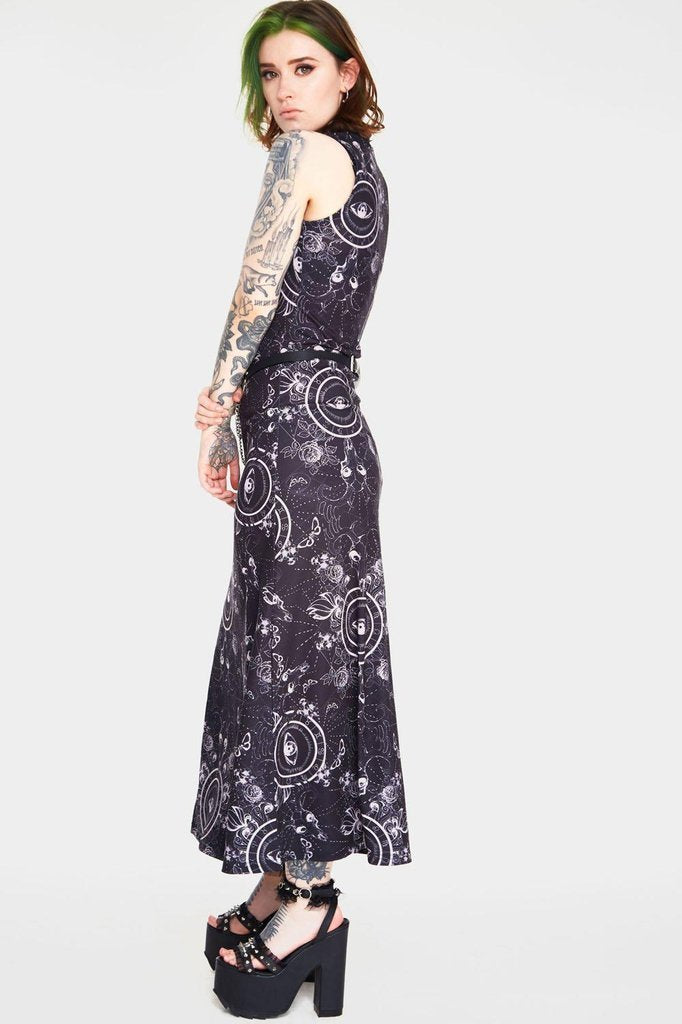 Ethereal Nature Maxi Dress-Jawbreaker-Dark Fashion Clothing