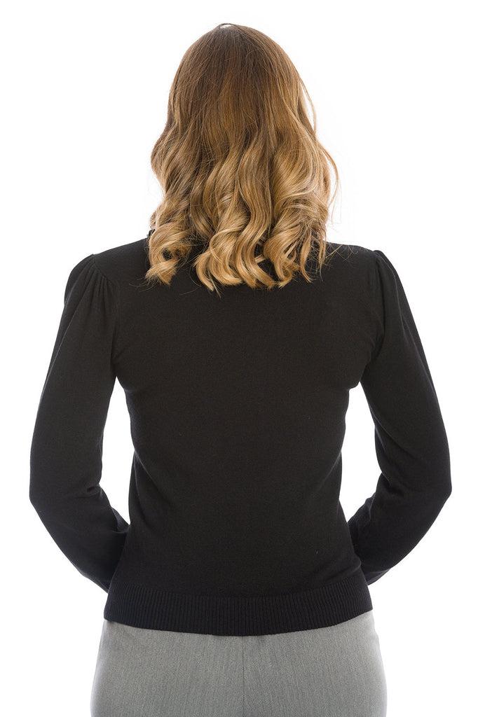 Frill Me Puff Sleeve Frill Jumper-Banned-Dark Fashion Clothing