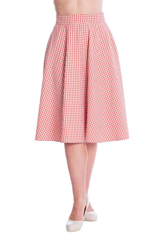 Gingham Picnick Skirt-Banned-Dark Fashion Clothing